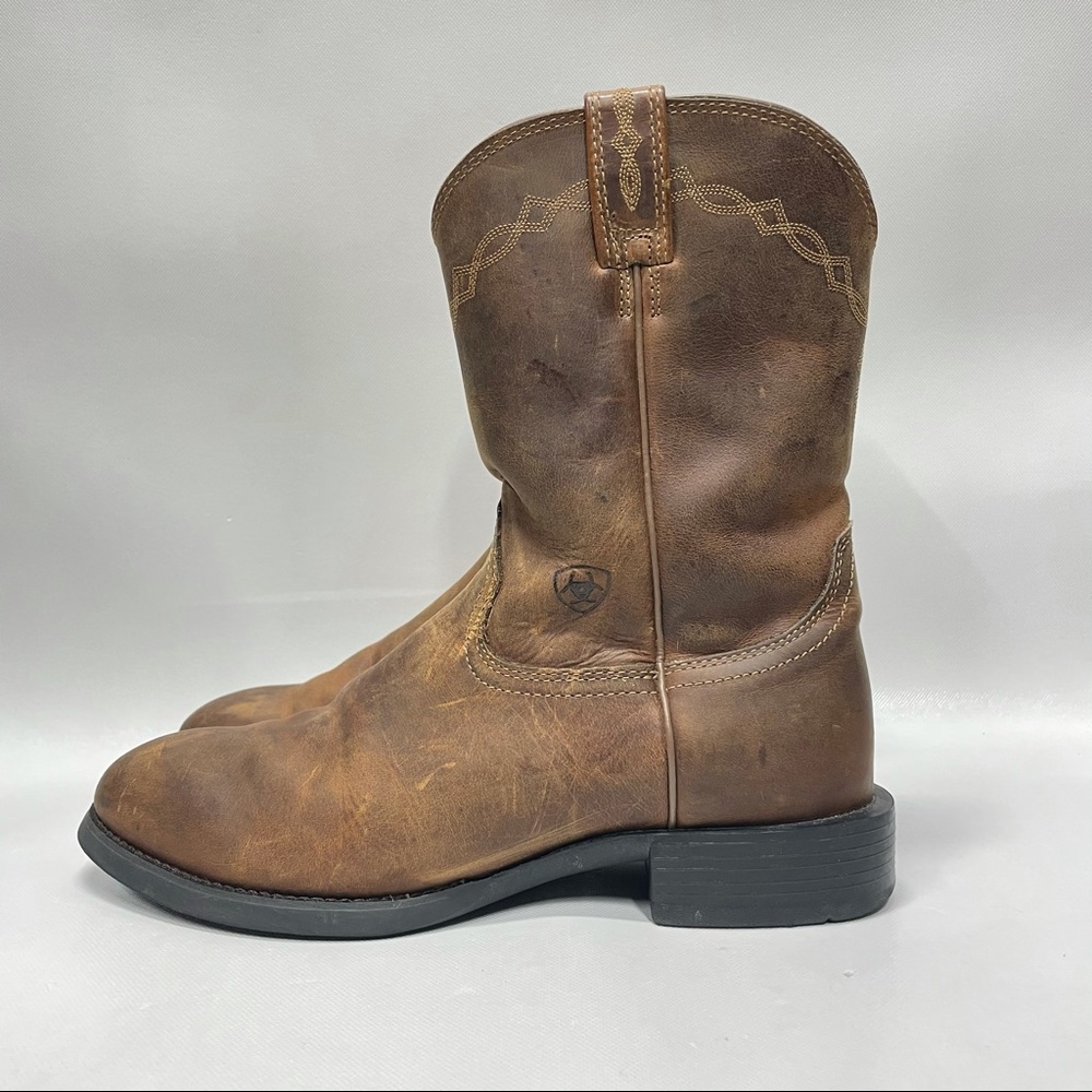 Ariat Heritage Western Roper Brown Boots Mens 10D